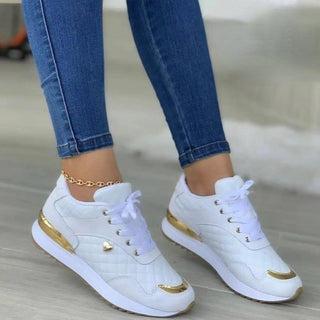 Buy white Women Lace Up Shoes With Love Decor