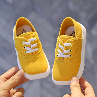 Buy yellow Kids Canvas Viscose Shoes