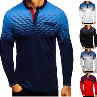 Men Long Sleeve Polo Shirt