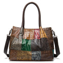 Women Square Patterned Vintage Handbag