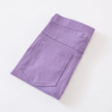 Woven Cotton Mid Waist Jeggings