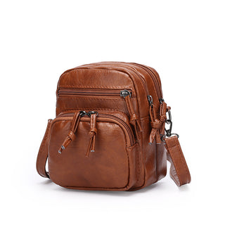 Buy brown Women Soft Leather Crossbody Bag