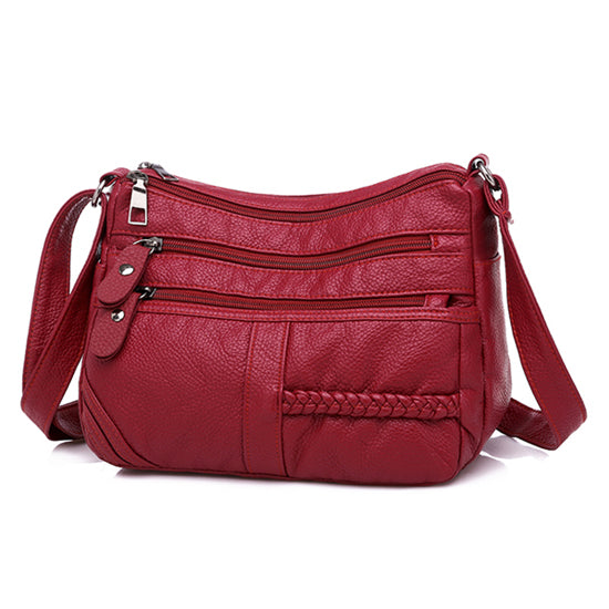 Women Soft Leather Crossbody Bag