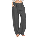 Elastic Waist Loose Jogger Pants With Pockets