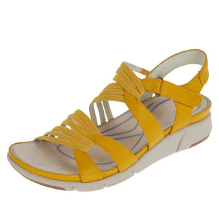 Buy yellow Thick Bottom Wedge Heel Roman Sandals