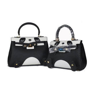 Women Leather Panda Handbag