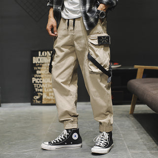 Buy khaki Men Cotton Cargo Pants