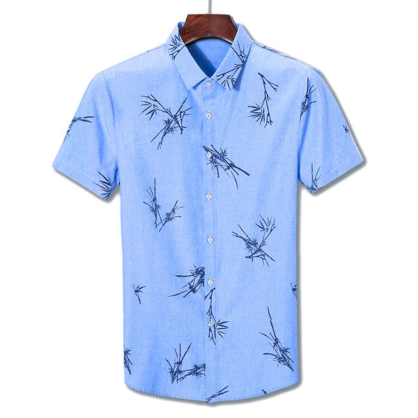 Men Printed Short-Sleeve Shirt