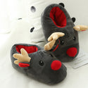 Cute Elk Home Slippers Christmas Shoes