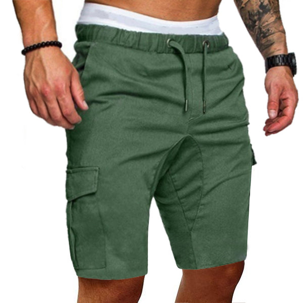 Men Casual Tooling Multi-pocket Shorts