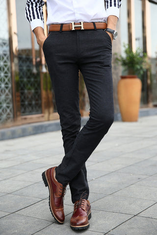 Men Cashmere Slim Pants