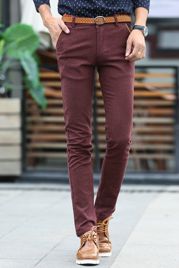 Men Cashmere Slim Pants