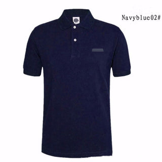 Buy royal-blue Men Lapel Polo T-shirts