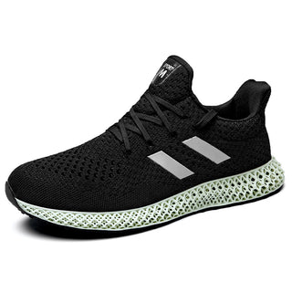 Buy black Turquois Base Striped Running Shoes