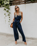 Sling Jumpsuit With Wide Legs