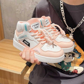 Buy pink Girls High-top Casual Running Shoes