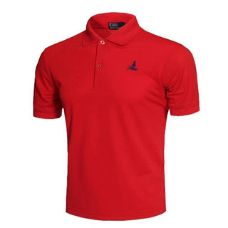 Buy red Men Outdoor Sport Polo Shirt