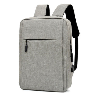 Buy light-grey Men Laptop Backpack With USB Design Bags