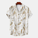 Men Hawaiian Short Sleeve Printed Shirt