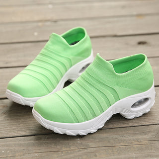 Buy green Women Hallow Heel Casual Sneakers