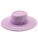 Concave Solid-Coloured Felt Hat