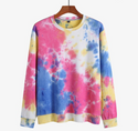 Men Tie-dye Thin Loose Sweater