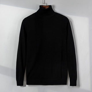 Buy black Men High Neck Sweaters