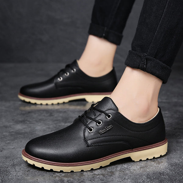 Men's Waterproof Versatile Lace-Up Shoes