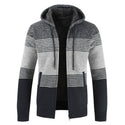 Men Hooded Zipper Sweater