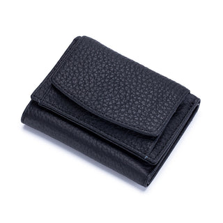 Buy black Women Leather and Cowhide Mini Wallet