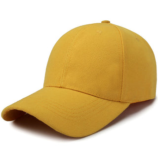 Buy yellow Solid Colored Adjustable Sun Hat