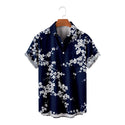 Men Hawaiian Digital Print Short Sleeve Shirt