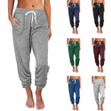 Unisex High Waist Loose Pocketed Sweatpants-