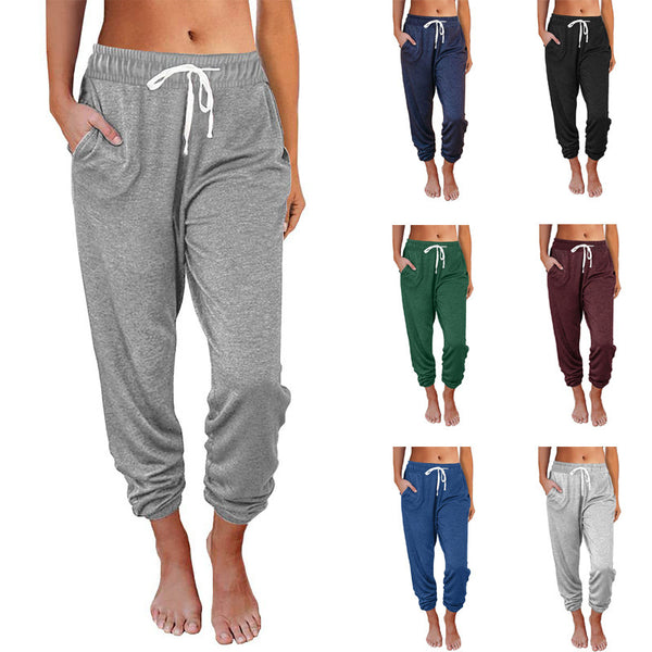 Unisex High Waist Loose Pocketed Sweatpants-