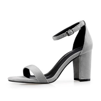 Women One Word Buckled High Heels