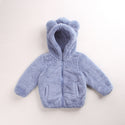 Round Neck Fleece Bear Ear Hooded Sweater