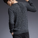 Men Slim Round Neck Sweater