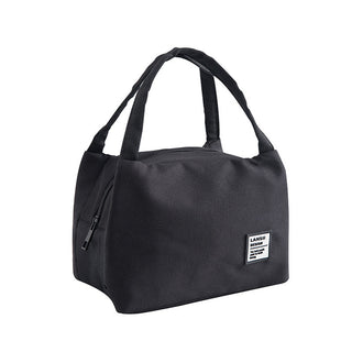 Buy black Portable Insulated High Quality Lunch Bag