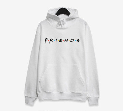 F.R.I.E.N.D.S Letter Print Long Sleeve Cotton Hoodie