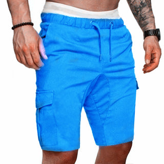 Buy lake-blue Men&#39;s Cropped Shorts Pants