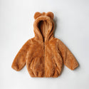 Round Neck Fleece Bear Ear Hooded Sweater