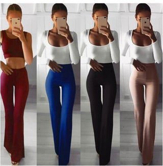 Women Wide Leg Flared Legging Pants