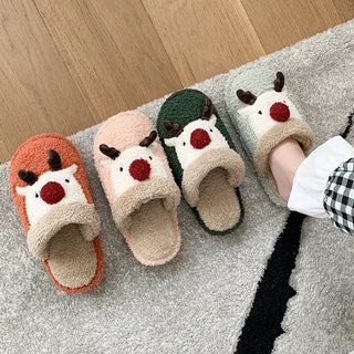 Reindeer Plush Slip-on Comfort Shoes