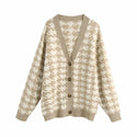 Women V Neck Cardigan Sweater