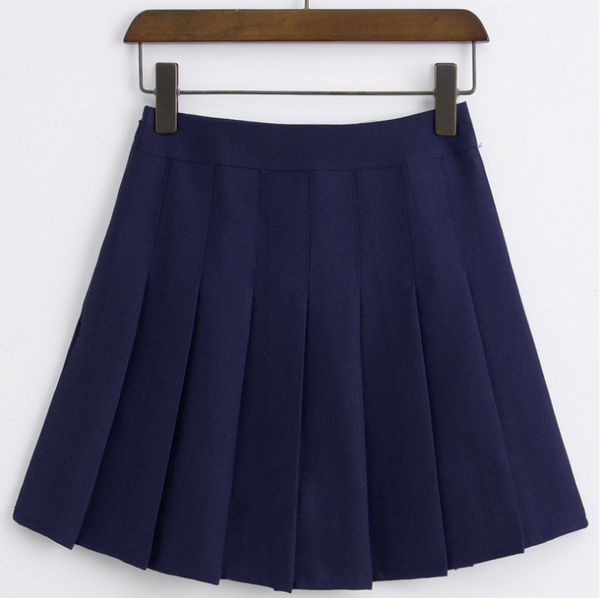 High-Waist Wild Pleated Skirt