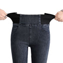 High-rise Stretchable Waist Velvet Jeans