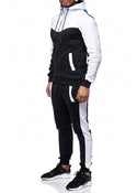 Men Casual Hooded Start Sweatshirt Suit