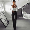 Women Wide Leg Flared Legging Pants