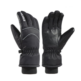 Buy black Outdoor Waterproof Touch Screen Warm Gloves