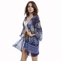 Chiffon Printed Cardigan Shawl